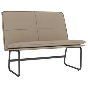 vidaXL Sitzbank Cappuccino-Braun 100x75x76 cm Kunstleder