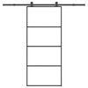 vidaXL Schiebet&uuml;r mit Beschlag 90x205 cm ESG-Glas & Aluminium