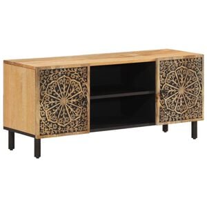 vidaXL TV-Schrank 105x33x46 cm Massivholz Mango