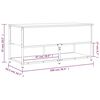 vidaXL Sitzbank mit Stauraum Sonoma-Eiche 100x42,5x47 cm Holzwerkstoff