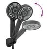 vidaXL Duschkopf Set Schwarz G 1 / 2 Zoll