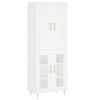 vidaXL Highboard Wei&szlig; 69,5x34x180 cm Holzwerkstoff