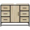 vidaXL Waschbeckenunterschrank Sonoma-Eiche 80x33x60 cm Holzwerkstoff