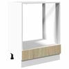 vidaXL Herdumbauschrank Sonoma-Eiche 60x46x81,5 cm Holzwerkstoff