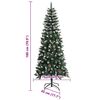 vidaXL K&uuml;nstlicher Weihnachtsbaum mit 300 LEDs mit St&auml;nder Gr&uuml;n 180 cm