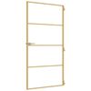 vidaXL Innent&uuml;r Schlank Golden 102,5x201,5 cm Hartglas und Aluminium