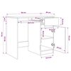 vidaXL Schreibtisch Altholz-Optik 86x49x76 cm Holzwerkstoff