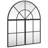 vidaXL Wandspiegel Schwarz 60x70 cm Gew&ouml;lbt Eisen