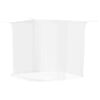 vidaXL Moskitonetz zum Aufh&auml;ngen 156 Mesh Wei&szlig; 220x200x210 cm