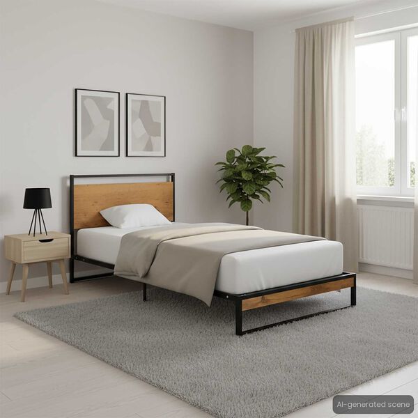 vidaXL Bettgestell Metall 90x200 cm