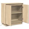 vidaXL LED-Sideboard Sonoma-Eiche 71 x 34,5 x 75 cm Holzwerkstoff
