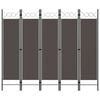 vidaXL 5-tlg. Raumteiler Anthrazit 200 x 180 cm