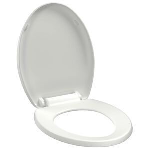vidaXL Toilettensitz mit Absenkautomatik und Quick-Release-Design Wei&szlig;