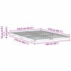 vidaXL Bodenbettgestell Wachsbraun 160 x 210 cm Massivholz Kiefer