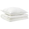 vidaXL Bettdecke und Kissen Set 2 stk. 150x200 cm Sommer 140 GSM Wolle