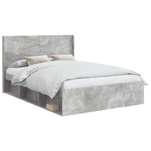 vidaXL Bettgestell mit Stauraum und Kopfteil 3 pcs Holzwerkstoff