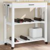 vidaXL K&uuml;chenwagen MONZA 84x40x88,5 cm Massivholz Kiefer