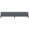 vidaXL Boxspringbett mit Matratze Dunkelgrau 80 x 220 cm Stoff