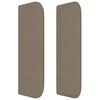 vidaXL Kopfteil mit Ohren Taupe 83x16x78/88 cm Stoff