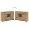 vidaXL Sideboard Artisan-Eiche 100 x 30 x 65,6 Holzwerkstoff