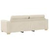 vidaXL Sofa 3-Sitzer Leinen 180 cm