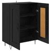 vidaXL Sideboard Schwarz Eichen-Optik 69,5 x 34 x 90 cm