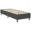 vidaXL Boxspringbett Dunkelgrau Stoff 100x200 cm