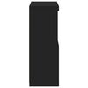 vidaXL Sideboard mit LED-Leuchten Schwarz 60,5x37x100 cm