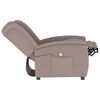 vidaXL 2-Sitzer Massagesessel Taupe Mikrofaser-Gewebe