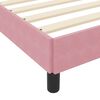 vidaXL Boxspringbett mit Matratze Rosa 120 x 200 cm Stoff