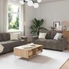 vidaXL | Sofa | 2 pcs Dunkelgrau 221 x 78 x 80 cm Kunstleder