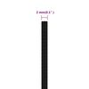 vidaXL Arbeitsseil Schwarz 2 mm 250 m Polyester