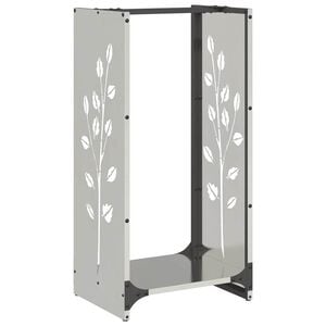 vidaXL Brennholzregal 40x30x80 cm Edelstahl