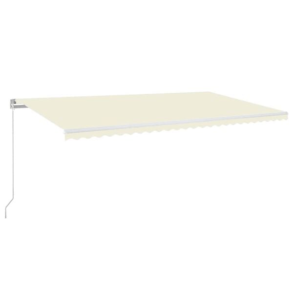 vidaXL Markise Manuell Einziehbar 600x350 cm Creme