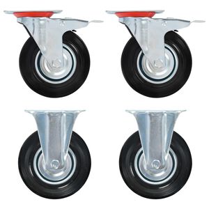 vidaXL Rollen 4 Stk. 125 mm