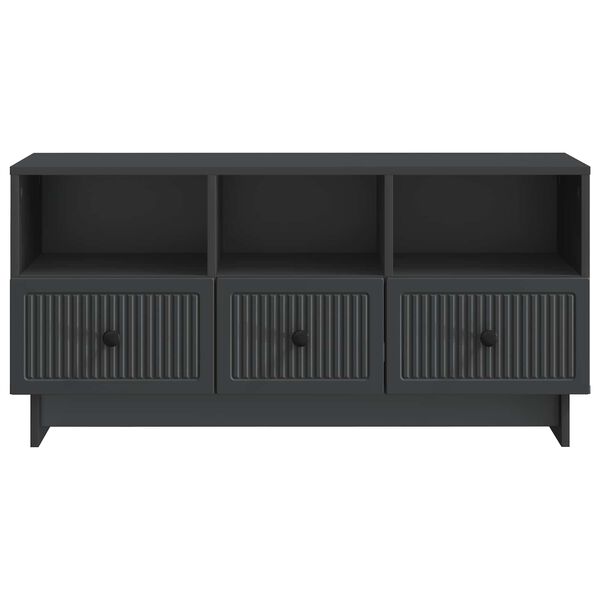 vidaXL TV-Schr&auml;nk Schwarz 102 x 34,5 x 50 cm Holzwerkstoff
