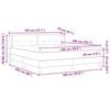 vidaXL Boxspringbett mit Matratze mit Kopfteil Rosa 180 x 200 cm Samt