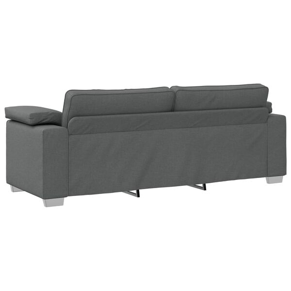 vidaXL Sofa Dunkelgrau 219 x 77 x 82 cm Stoff