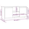 vidaXL TV-Schrank Sonoma-Eiche 102x37,5x52,5 cm Holzwerkstoff