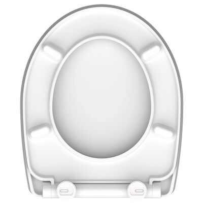 SCHÜTTE WC-Sitz mit Absenkautomatik Schnellverschluss ROUND DIPS