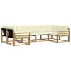 vidaXL Outdoor-Sofagarnitur 6 stk. Wei&szlig; und Creme