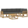 vidaXL Outdoor-Sofagarnitur 6 stk. Wei&szlig; und Anthrazit