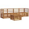 vidaXL Outdoor-Sofagarnitur 5 stk. Natur Massivholz Akazie