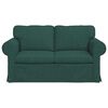 vidaXL Sofa Dunkelgr&uuml;n 155 x 82 x 80 cm Stoff