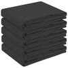 vidaXL Tischdecke 5 stk. Oval Dunkelgrau 95 x 220 cm Polyester
