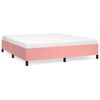 vidaXL Bettgestell Rosa 160x200 cm Samt