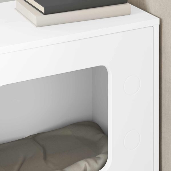 vidaXL Katzenhaus Wei&szlig; 51 x 30 x 52 cm Holzwerkstoff