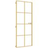 vidaXL Innent&uuml;r Schlank Golden 83x201,5 cm Hartglas und Aluminium