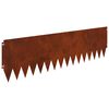 vidaXL Raseneinfassung 10 pcs 103 x 30 cm Stahl Rostig
