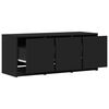 vidaXL TV-Schrank LED Schwarz 97x34x40 cm Holzwerkstoff